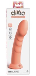 Dildo do uprzęży strap-on punkt G 21cm Platinum