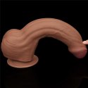 11.5'' King Sized Sliding Skin Dual Layer Dong Brown Lovetoy