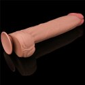 14'' King Sized Sliding Skin Dual Layer Dong Lovetoy