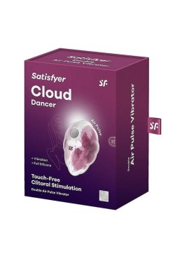 Stymulator ciśnieniowy łechtaczki Cloud Dancer red_print Satisfyer