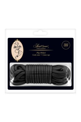 SM BONDAGE ROPE BLACK 10M (Size: T2) Sweet Caress