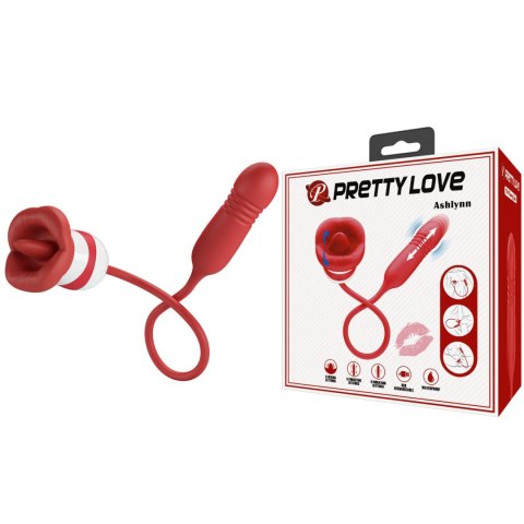 PRETTY LOVE - Ashlynn, 5 vibration functions 5 thrusting settings 5 licking settings Pretty Love