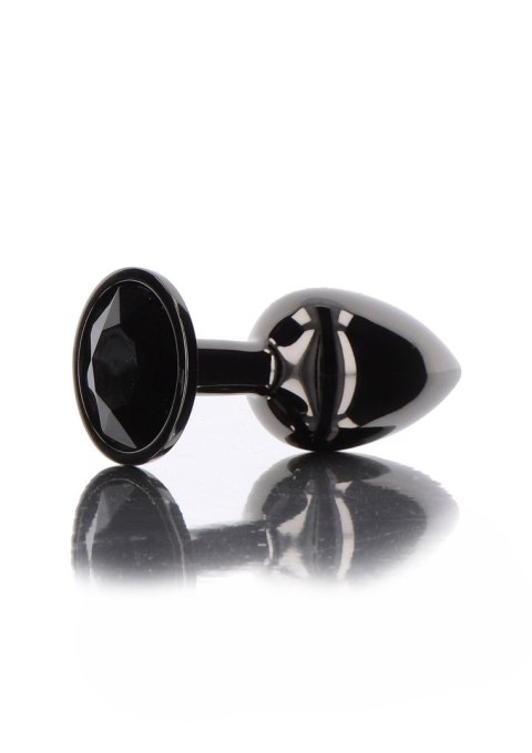 Butt Plug With Diamond Jewel L Black Taboom