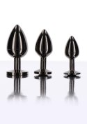 Butt Plug With Diamond Jewel L Black Taboom