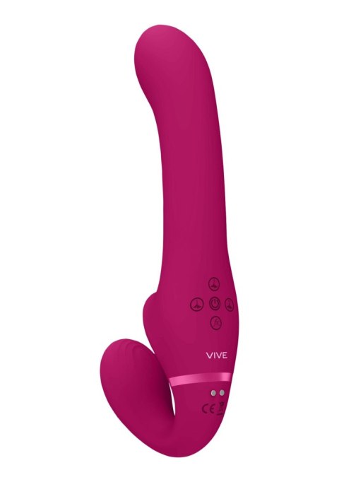 Ai - Dual Vibrating & Air Wave Tickler Strapless Strapon Vive