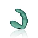 Bent Vibrating Prostate Massager with Remote Control - Metallic Green Ouch!