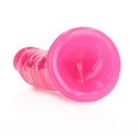 Slim Realistic Dildo with Suction Cup - Glow in the Dark - 8'' / 20 cm RealRock