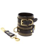 Studded Wrist Cufs Set Black Taboom