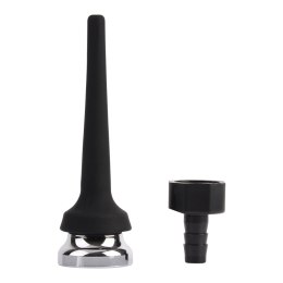 Tapered Silicone Enema Attachment Black Mont