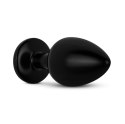 Anal Collection - Butt Plug M - Black/Silver Easytoys