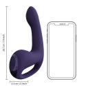 Riko - Rechargeable Triple Action Vibrator with Advanced Finger Motion & Pulse Wave Stimulator - Purple Vive