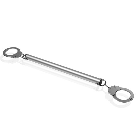 Spreader Bar with Hand or Ankle Cuffs - Silver Ouch!