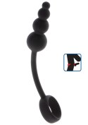 Anal Snake Plug & Penis Ring Black TOYJOY