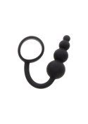 Anal Snake Plug & Penis Ring Black TOYJOY