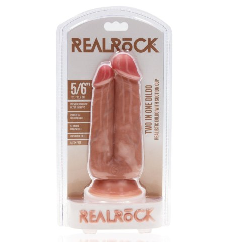 Podwójne dildo o naturalnym wyglądzie RealRock