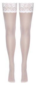 Hold-ups white 3 Cottelli LEGWEAR