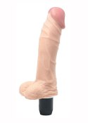 Dildo realistyczne regulowane wibracje cielisty 17 cm