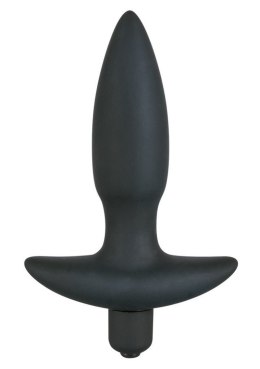 Korek analny wibrujący silikonwy 5 trybów 13cm sex Black Velvets