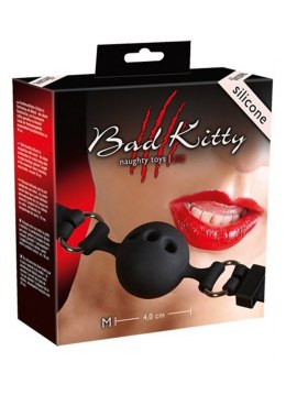 Knebel silikonowy oddychający kulka BDSM bondage Bad Kitty