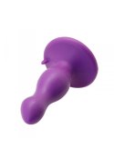 Analny korek plug silikonowy z przyssawką 9cm fioletowy Toyz4lovers