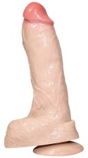 Duże dildo przyssawka jądra żyłki sex penis 23cm Realistixxx