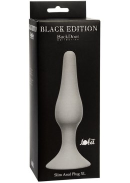 Wtyczka analna plug silikon korek przyssawka 15cm szary Lola Toys